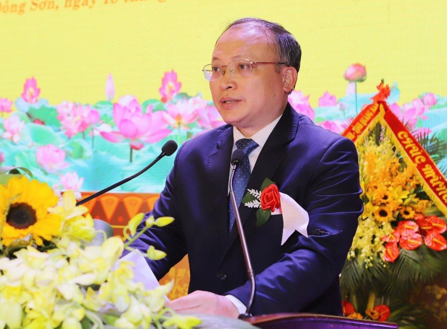 Ông Lê Trọng Thụ, Bí thư kiêm Chủ tịch huyện Đông Sơn