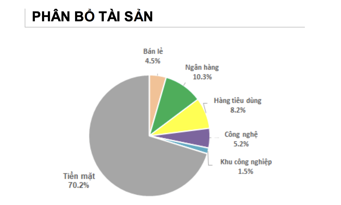 Phân bổ tài sản của quỹ thuộc SGI Capital.