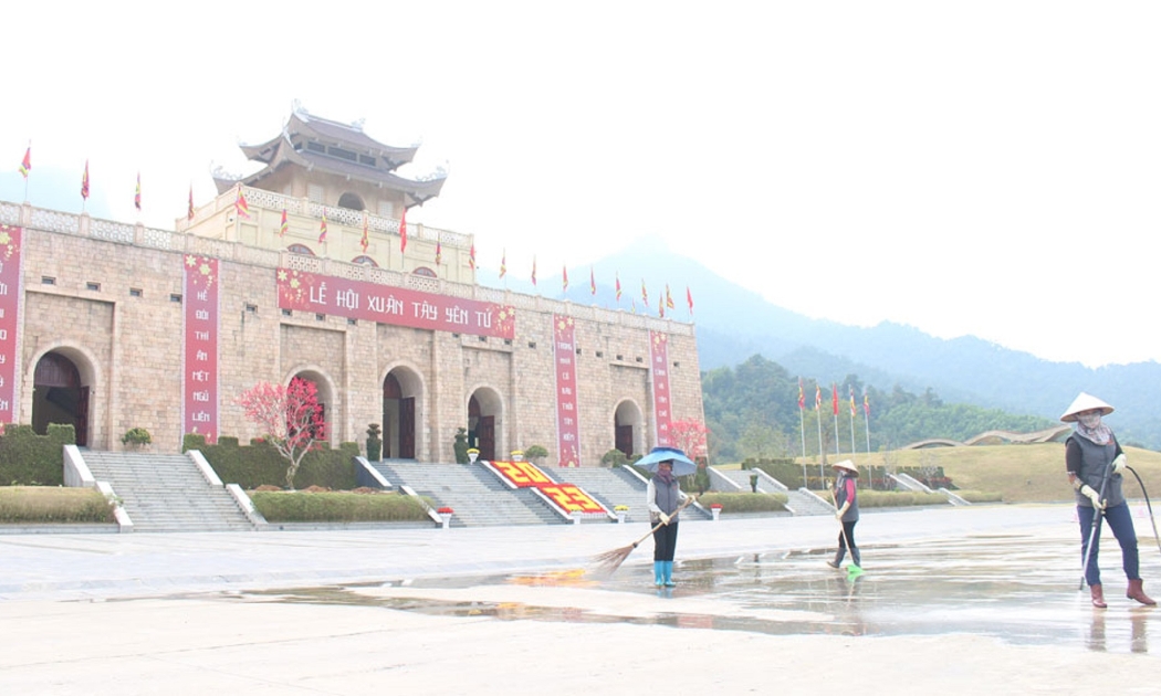 Danh thắng Tây Yên Tử chuẩn bị mùa Lễ hội.