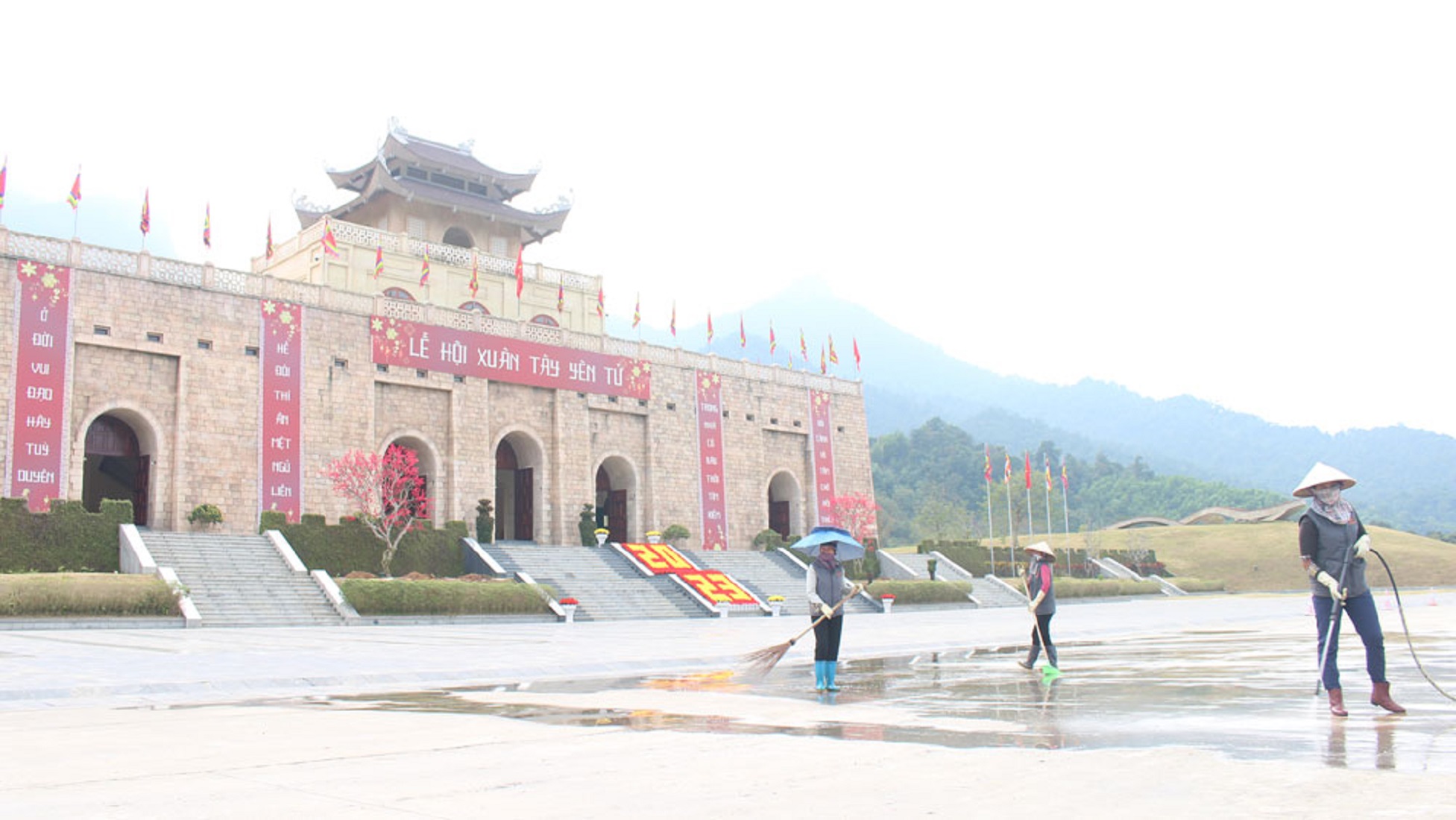 Danh thắng Tây Yên Tử chuẩn bị mùa Lễ hội.