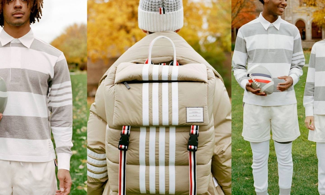 Dòng sản phẩm thể thao mới ra mắt của Thom Browne. Ảnh: The Business of Fashion
