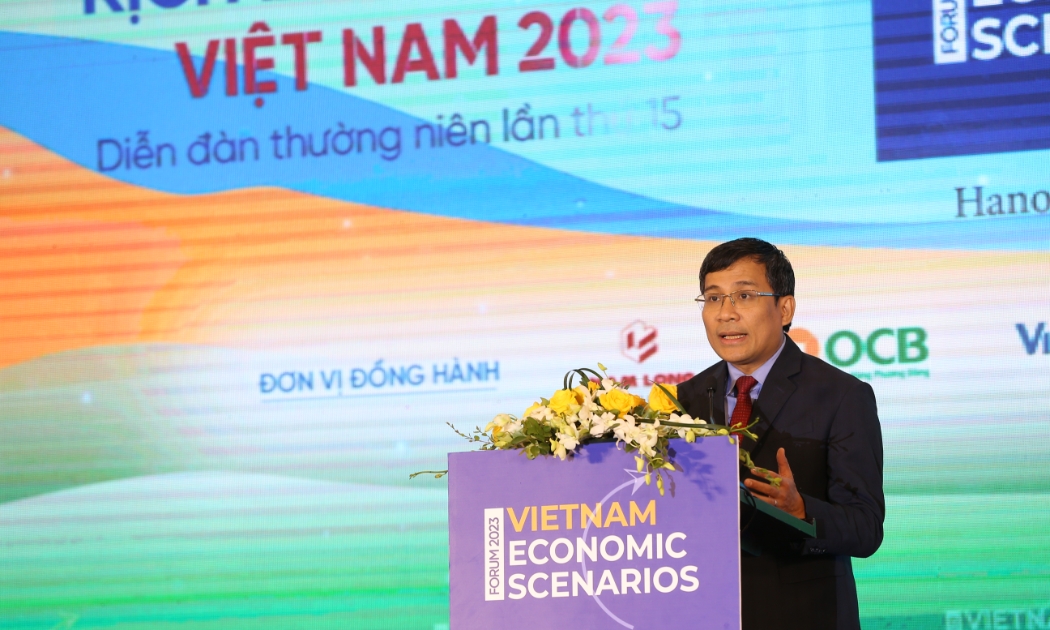 Thứ trưởng Thường trực Bộ Ngoại giao Nguyễn Minh Vũ phát biểu chào mừng Diễn đàn - Ảnh: Xuân Khoa