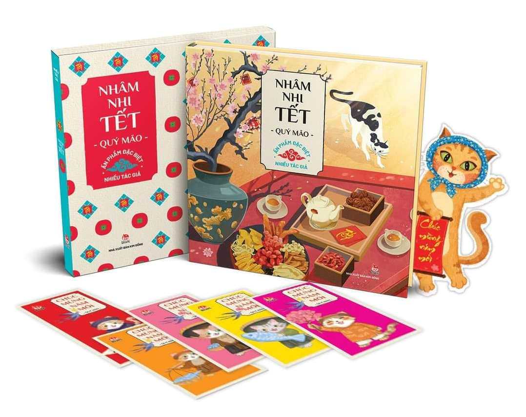 Nh&acirc;m nhi tết Qu&yacute; M&atilde;o 2023&nbsp;(Nh&agrave; xuất bản Kim Đồng) l&agrave; tuyển tập gồm 25 s&aacute;ng t&aacute;c cho thiếu nhi.