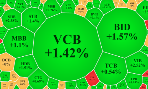 Tiền vào mạnh cổ phiếu tài chính, vốn ngoại lép vế