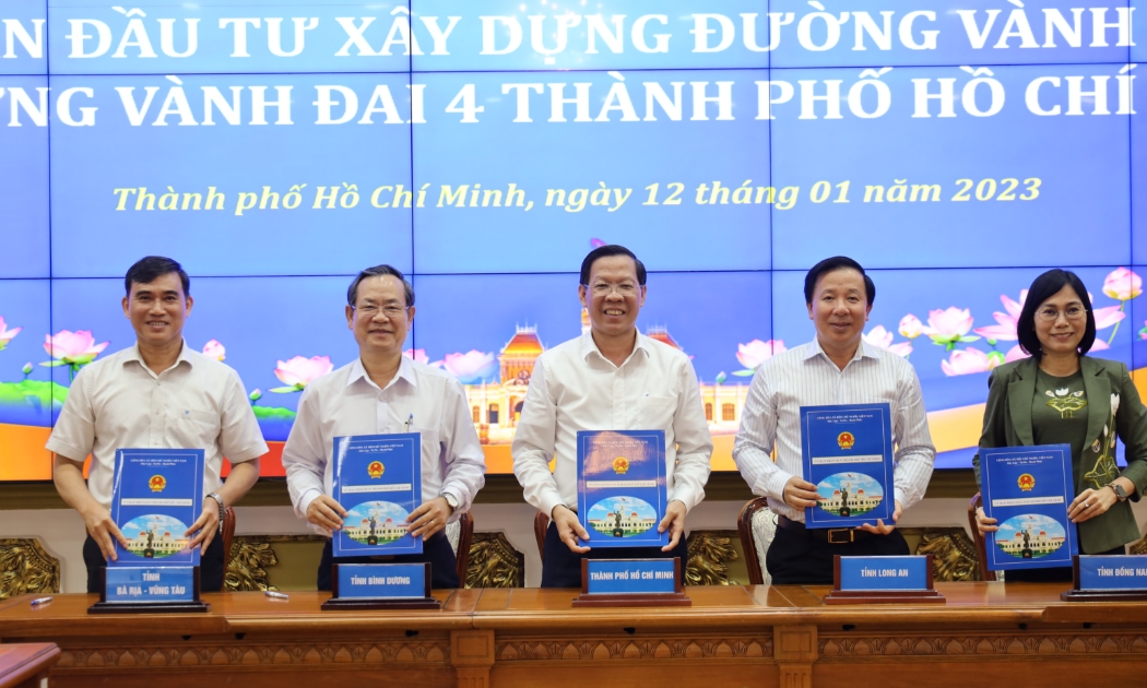 TP.HCM cùng 4 địa phương bàn kế hoạch thực hiện dự án Vành đai 3, Vành đai 4. (Ảnh TTBC).