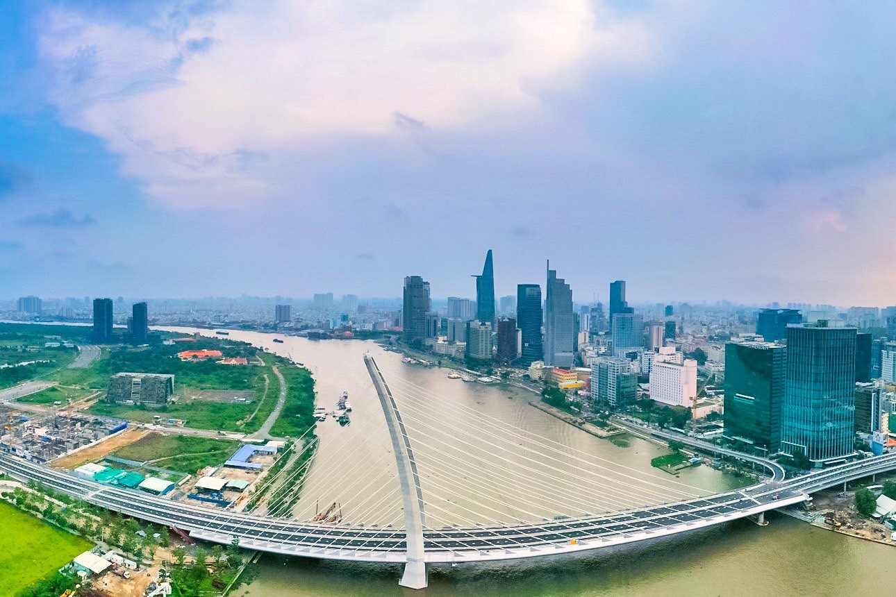 Cầu Thủ Thiêm 2 tại TP.HCM.
