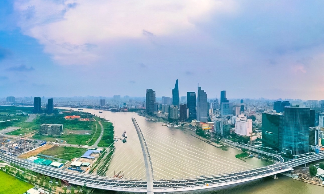 Cầu Thủ Thiêm 2 tại TP.HCM.
