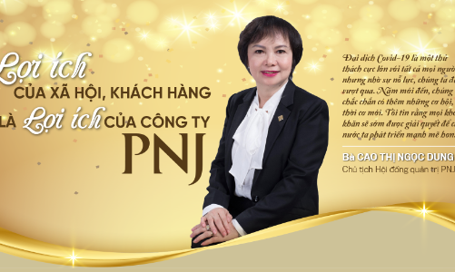 Lợi ích của xã hội, khách hàng là lợi ích của Công ty PNJ