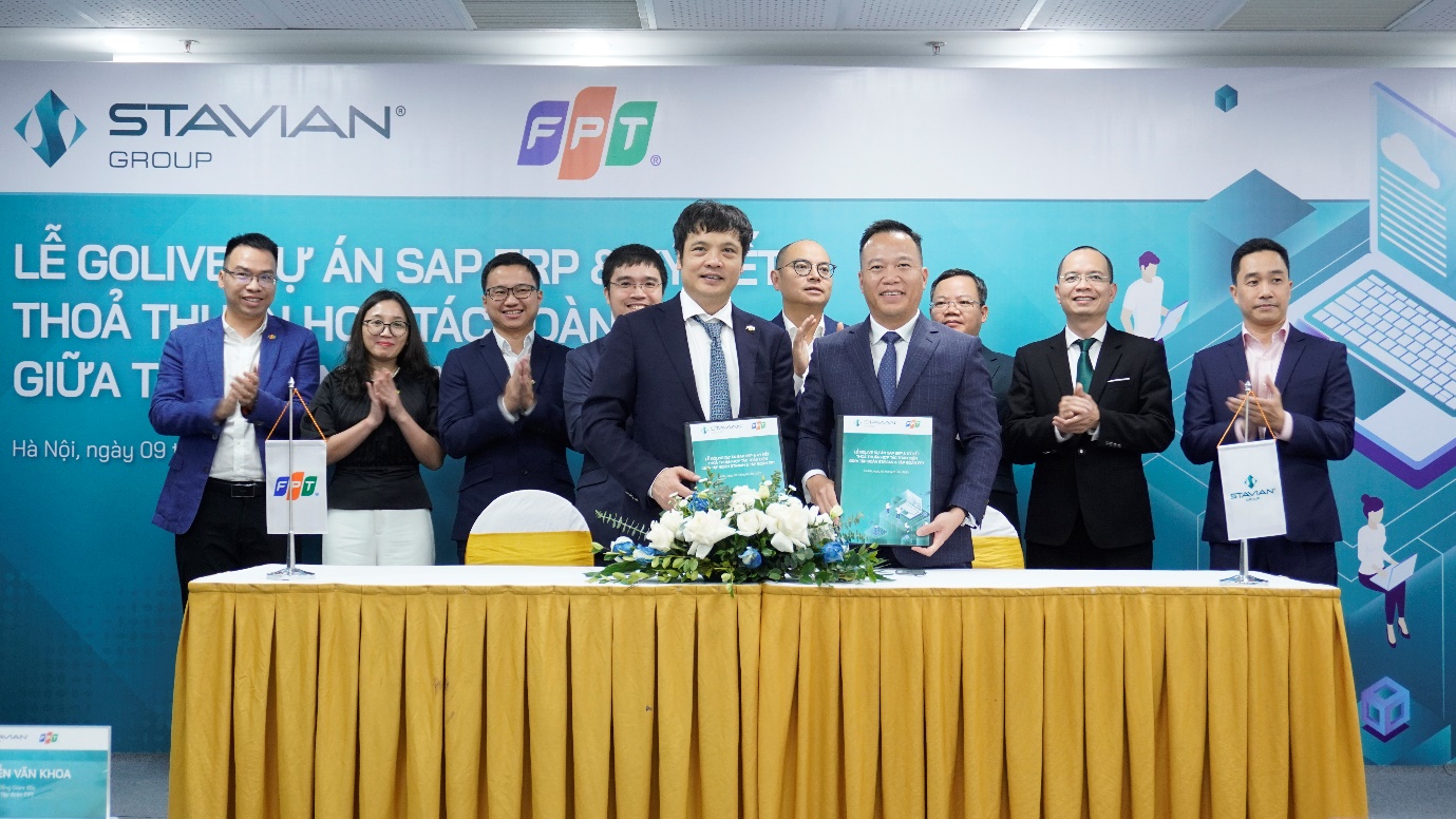 Tập đoàn Stavian và Tập đoàn FPT ký kết hợp tác chiến lược về chuyển đổi số.