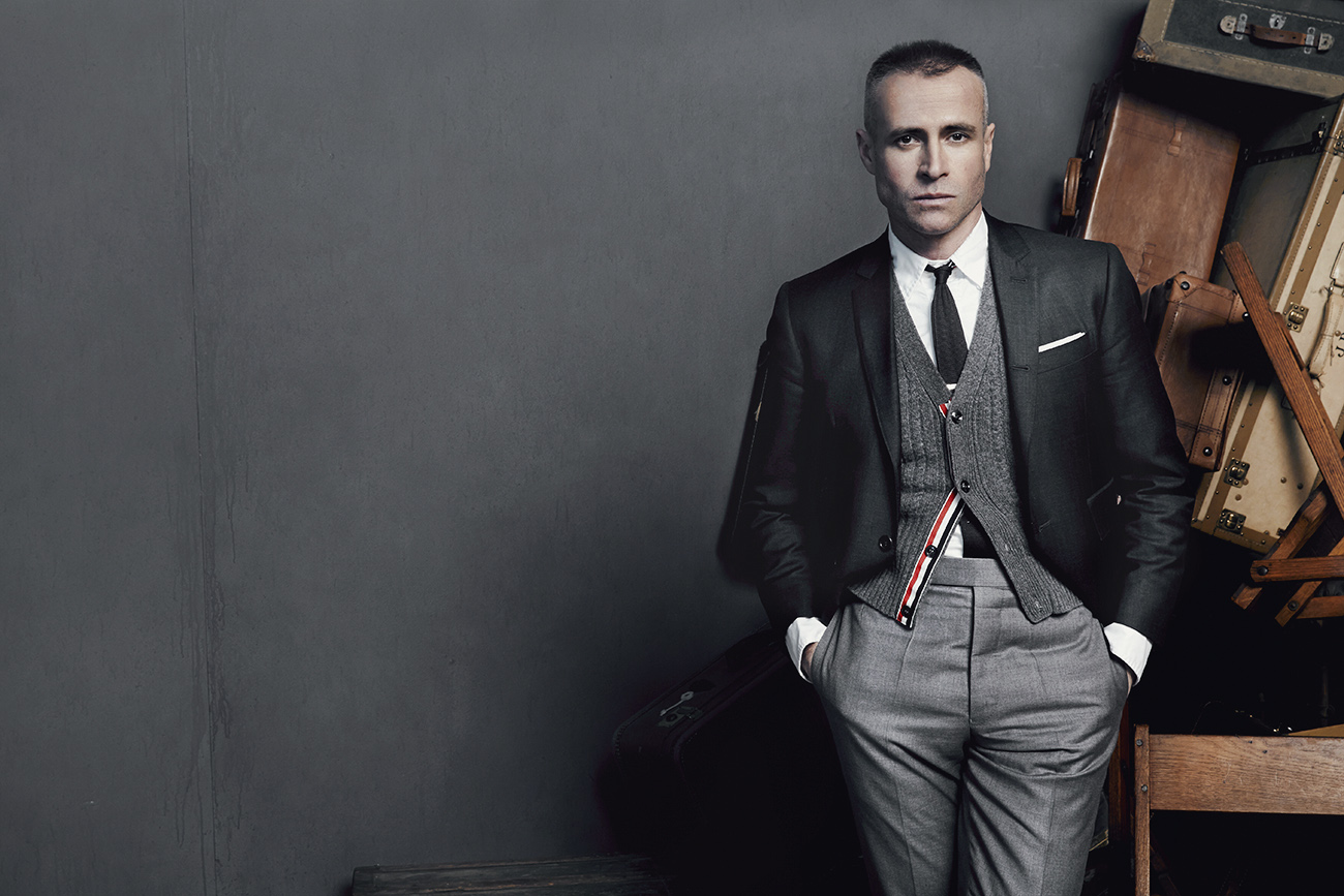 Giờ đây nhắc đến suit người ta không thể không nhắc đến NTK Thom Browne như thể một bậc thầy của dòng menswear hiện đại. 