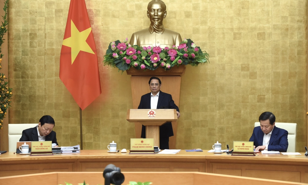 Thủ tướng chủ trì phiên họp - Ảnh: VGP