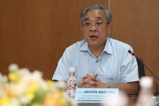 Ông Nguyễn Ngọc Hoà, Chủ tịch Hội đồng thành viên Công ty Đầu tư Tài chính Nhà nước TP.HCM (HFIC): "Việt Nam được xếp top 10 nước xuất khẩu lớn nhất trên thế giới nhưng cách thức giao dịch thương mại vẫn mang tính chất thủ công truyền thống" - Ảnh: HH.