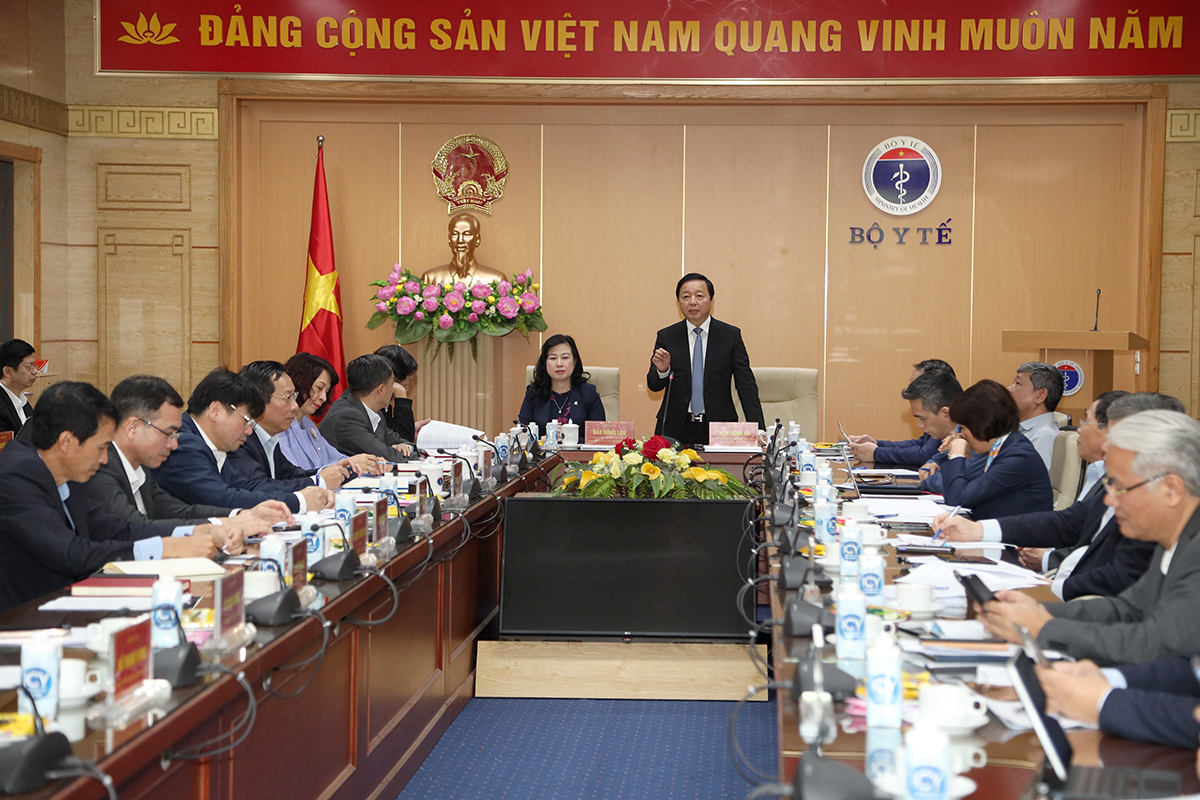 Toàn cảnh cuộc làm việc. Ảnh - Trần Minh.