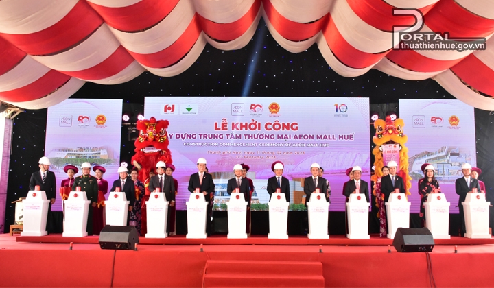 Construction underway at Aeon Mall Hue