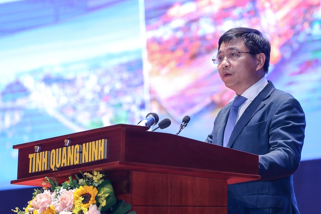 Bộ trưởng Bộ Giao thông vận tải Nguyễn Văn Thắng phát biểu tại Hội nghị ngày 12-2-2023 - Ảnh VGP.