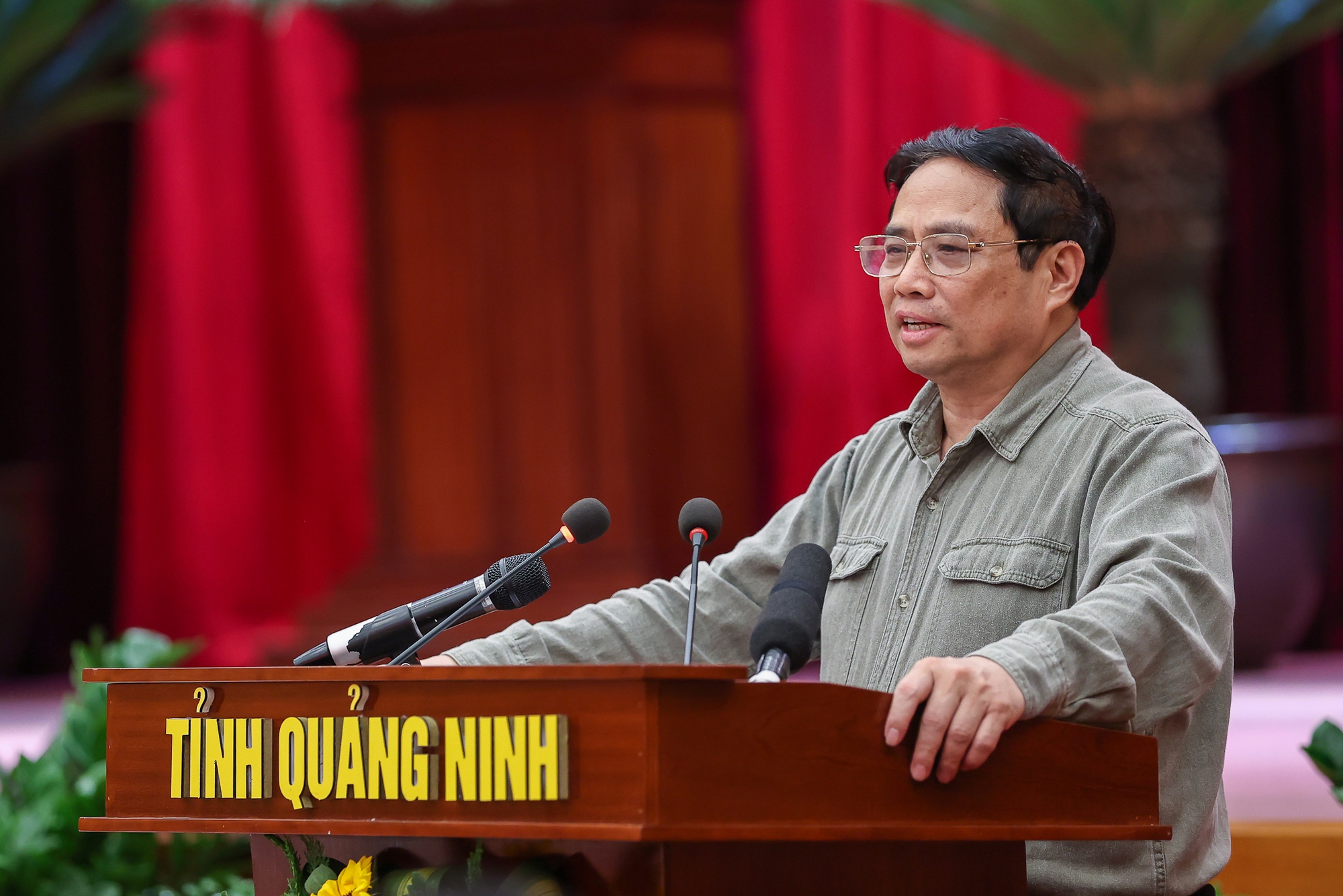 Thủ tướng phát biểu tại buổi làm việc - Ảnh: VGP