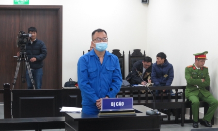 Quỳnh tại phiên tòa phúc thẩm sáng 14/2.