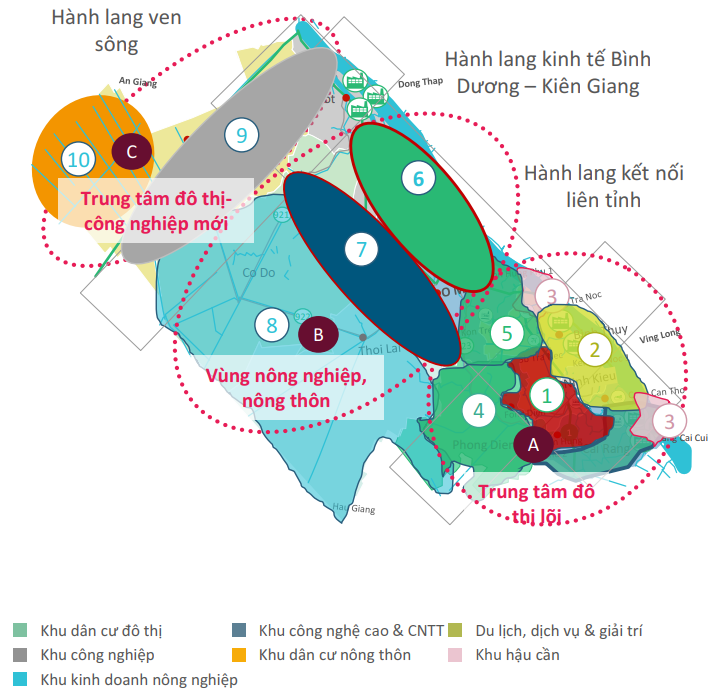 Quy hoạch phân vùng TP.Cần Thơ thời kỳ 2021-2030, tầm nhìn đến năm 2045.