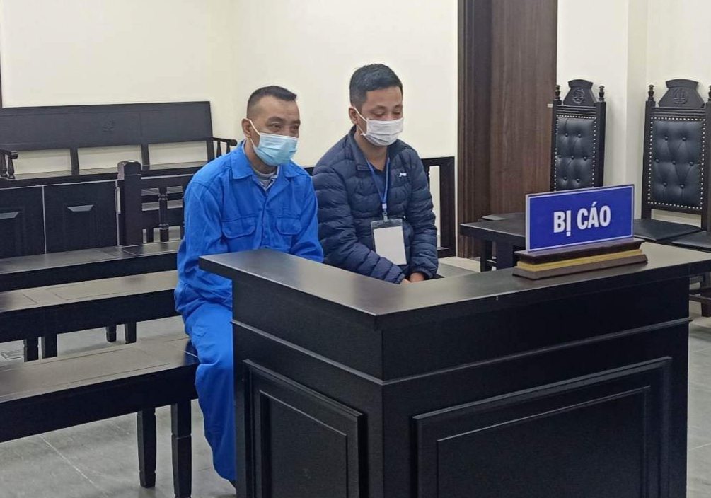 Các bị cáo tại tòa.