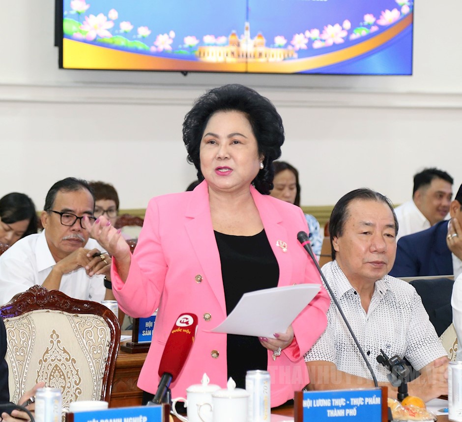 Bà Lý Kim Chi, Chủ tịch Hội lương thực thực phẩm TP.HCM: 