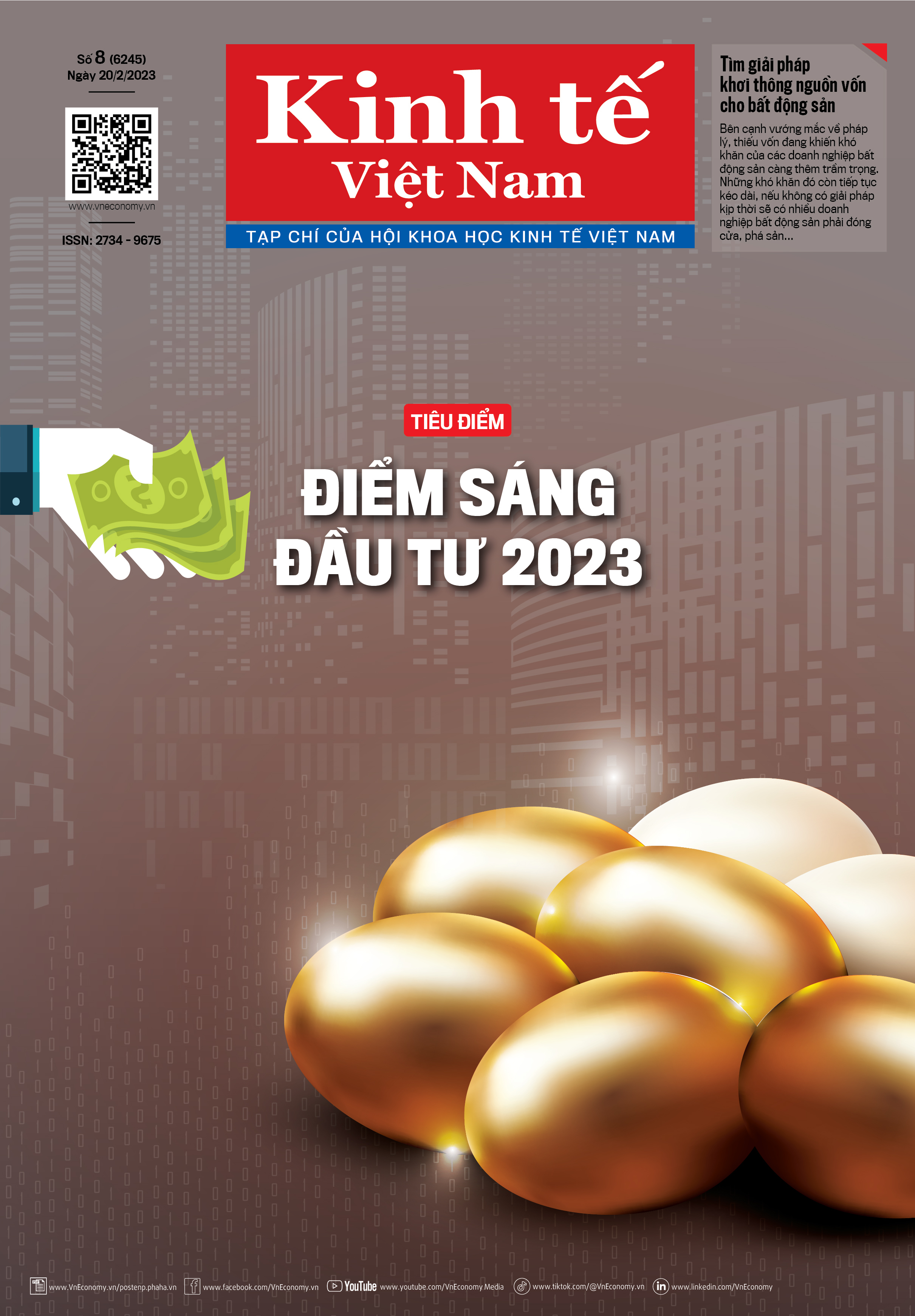 Tạp ch&iacute; Kinh tế Việt Nam số 8-2023.