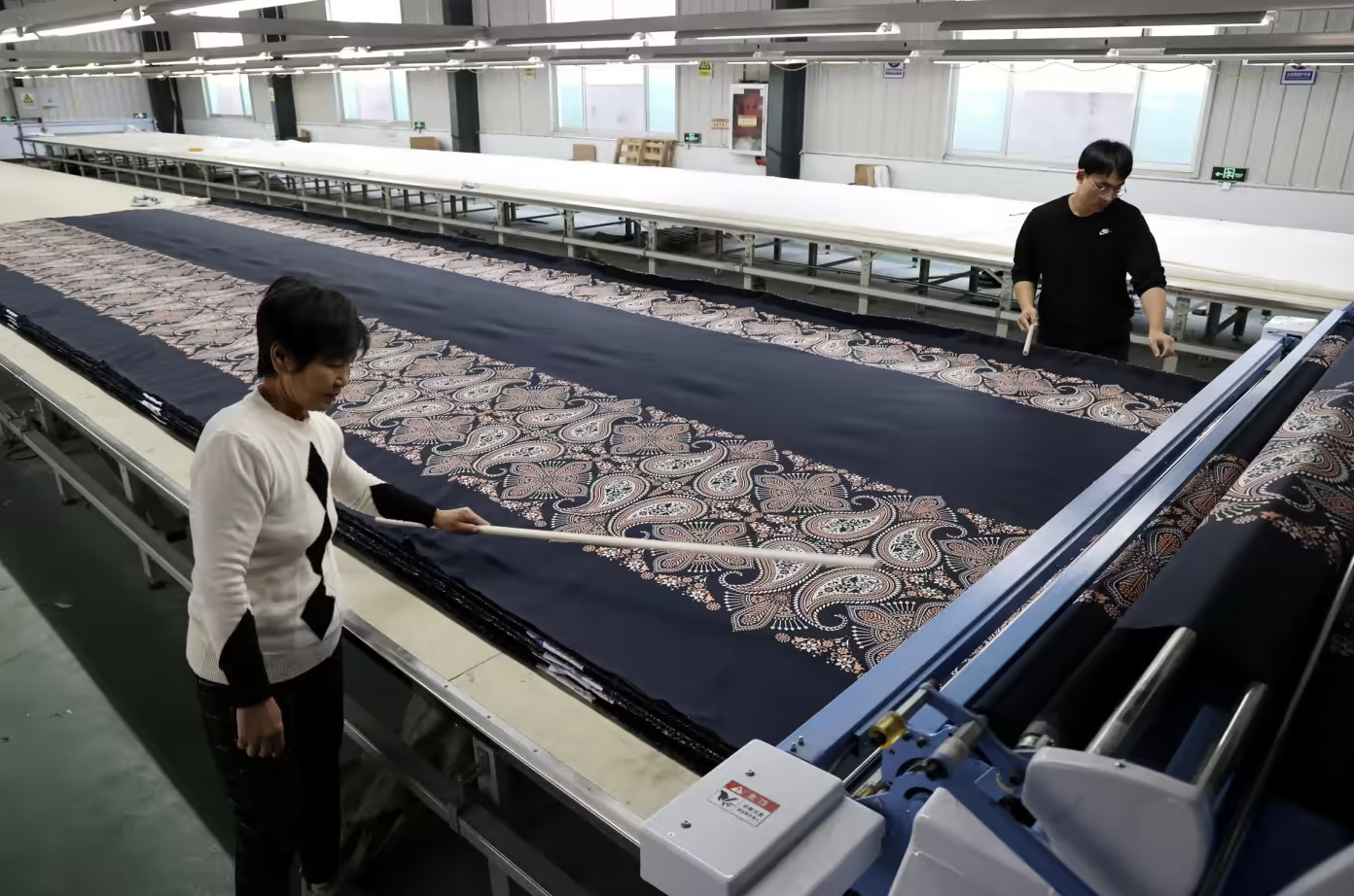 Một nhà máy dệt ở Binzhou, Trung Quốc - Ảnh: Getty.