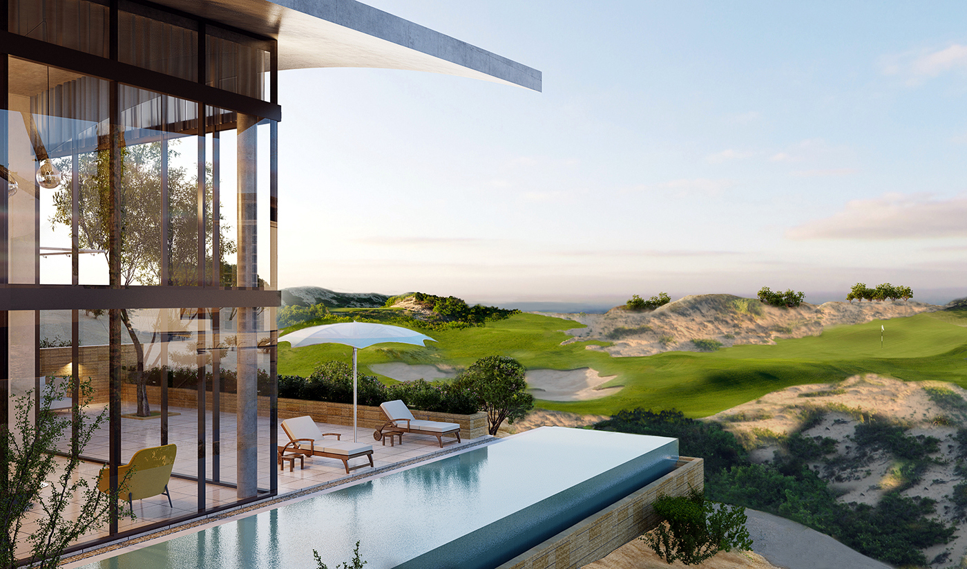 Sân golf The Bluffs Hồ Tràm Strip từng được hiệp hội World Golf Awards bình chọn là sân golf mới tốt nhất thế giới năm 2015.