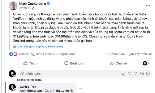 Facebook thu phí tick xanh: Sự tận thu và lo ngại những hệ lụy bất ổn mạng xã hội