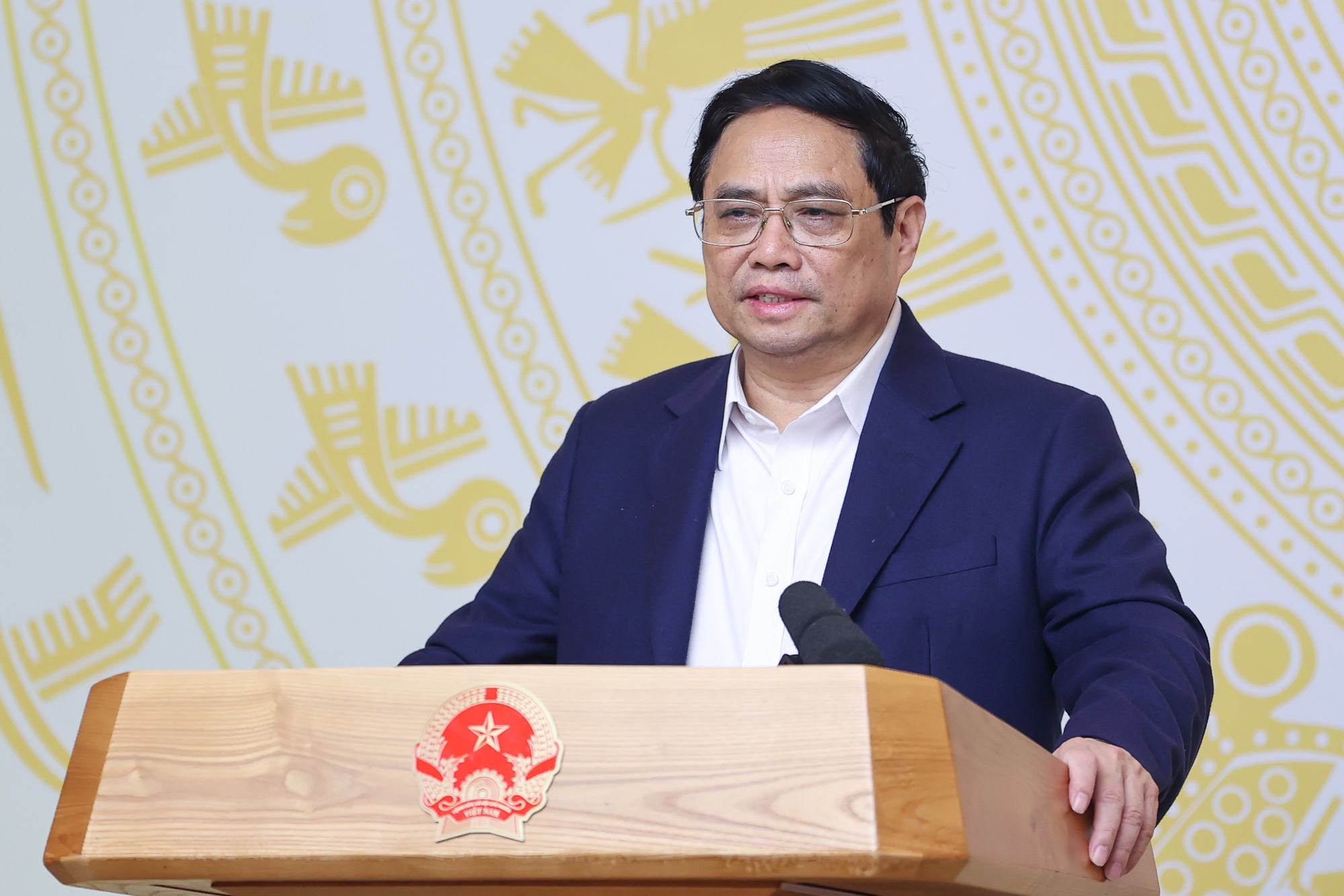 Thủ tướng Phạm Minh Chính phát biểu khai mạc hội nghị - Ảnh: VGP