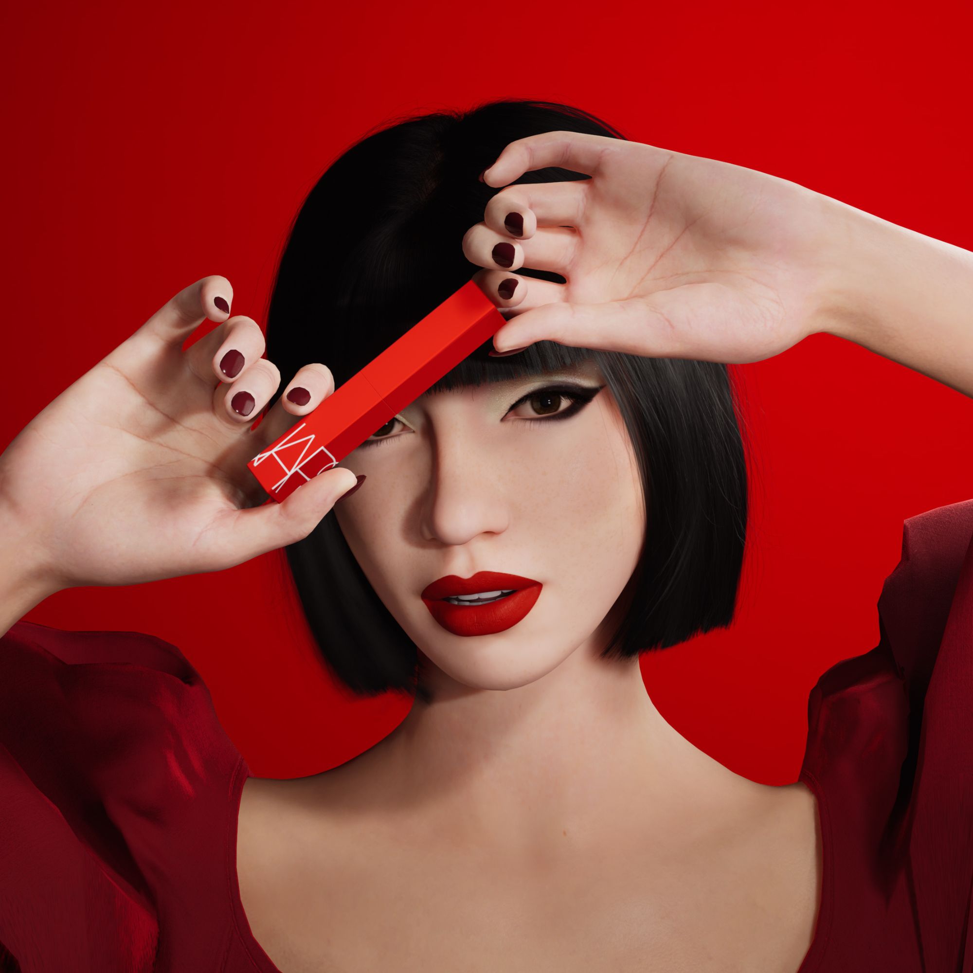 NARS đ&atilde; tận dụng c&aacute;c đại sứ thương hiệu ảo để quảng b&aacute; d&ograve;ng don m&ocirc;i Powermatte.