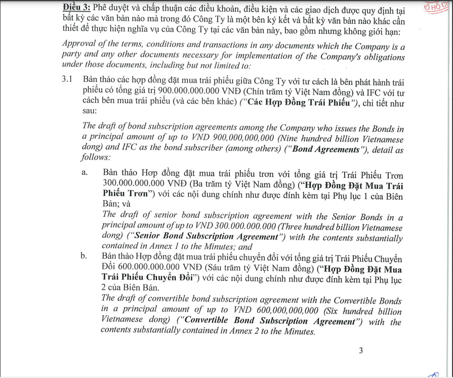 Nghị quyết HĐQT của BAF