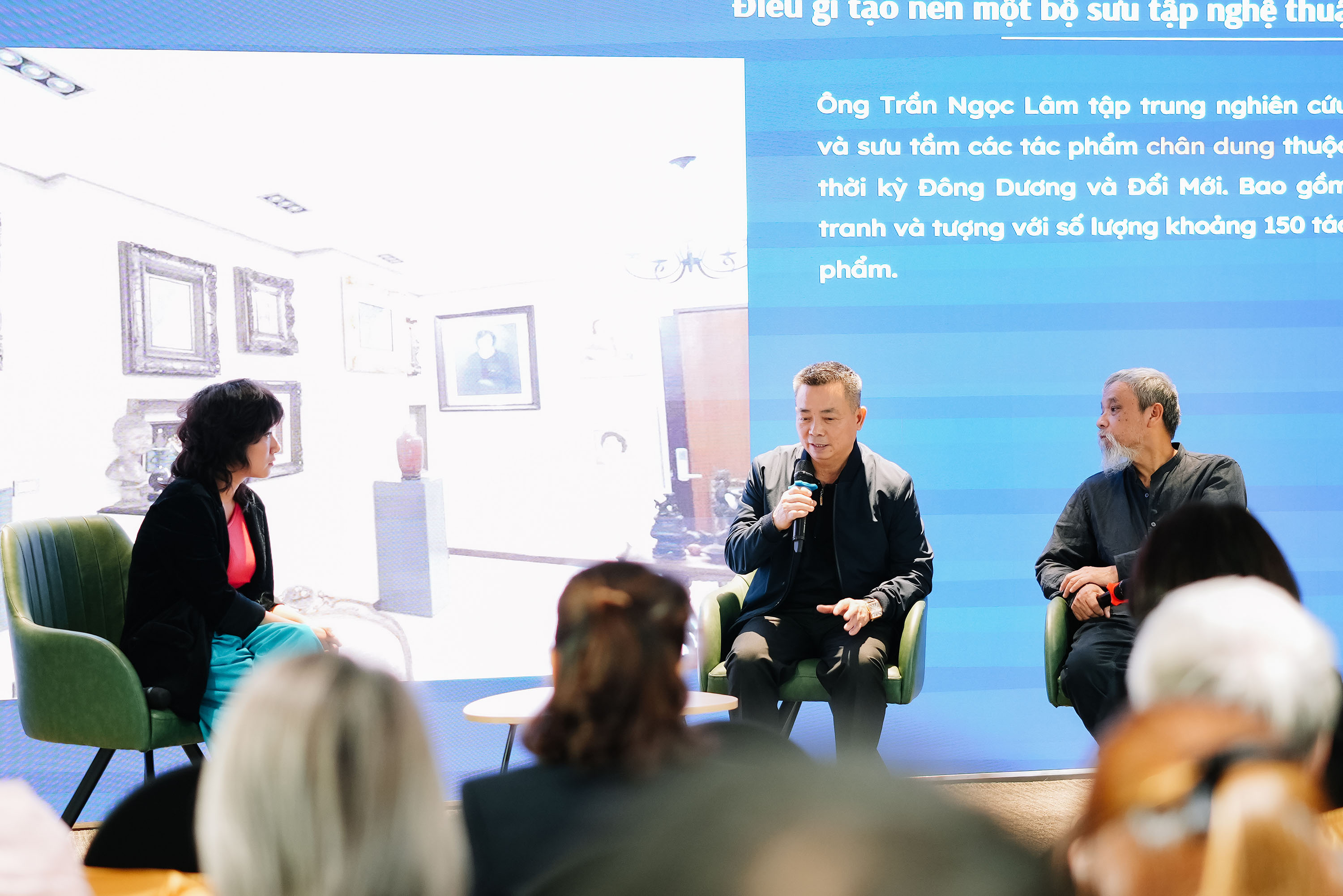 Diễn giả chia sẻ cách tạo nên một bộ sưu tập nghệ thuật.