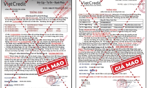 VietCredit cảnh báo thủ đoạn mạo danh, lừa đảo khách hàng
