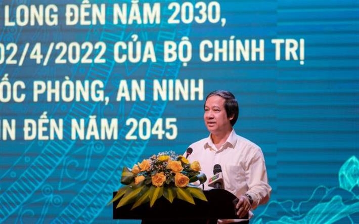 Bộ trưởng Nguyễn Kim Sơn. Ảnh: Bộ Giáo dục và Đào tạo.
