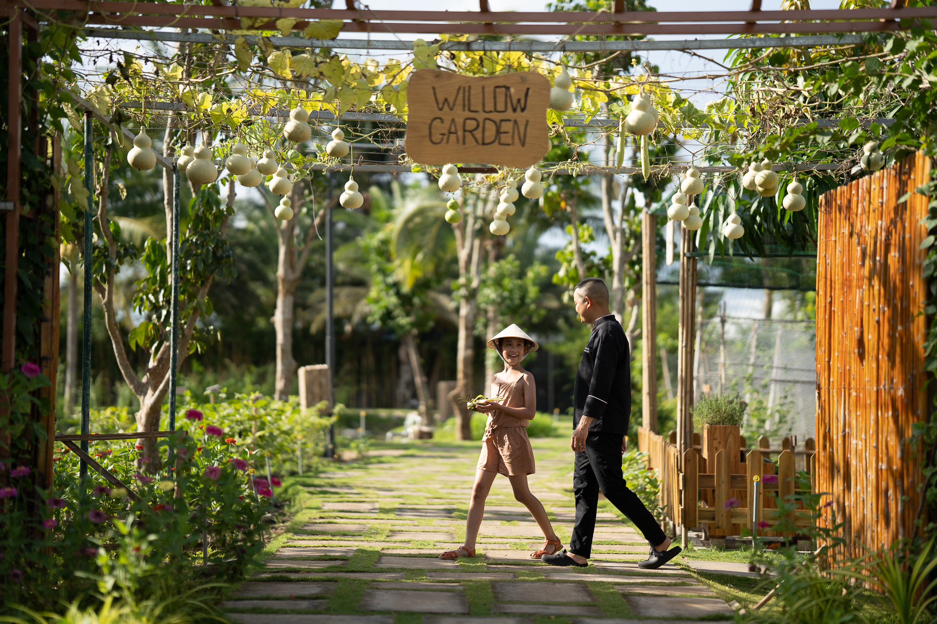 Vườn hữu cơ Willow’s Garden tại Meliá Hồ Tràm.