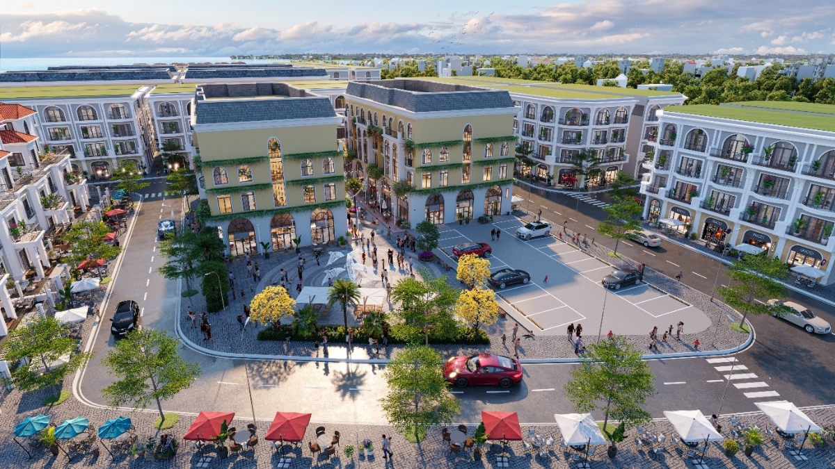 Một g&oacute;c c&ocirc;ng vi&ecirc;n C&aacute; Heo tại khu đ&ocirc; thị New Vegas. Ảnh NewstarGroup.