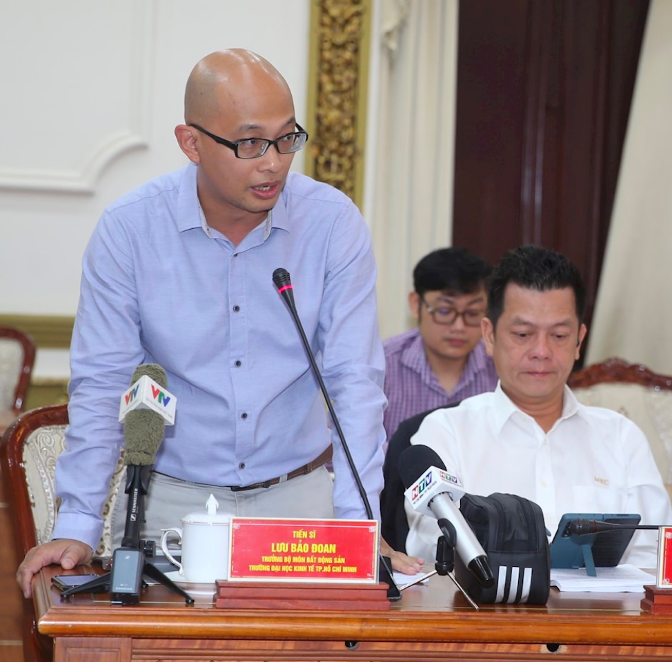 TS. Nguyễn Lưu Bảo Đoan, Trưởng bộ m&ocirc;n Bất động sản, Trường Đại học Kinh tế TP.HCM: 
