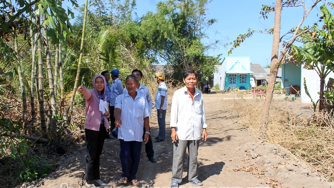Người dân Sóc Trăng đồng thuận hiến đất làm đường giao thông