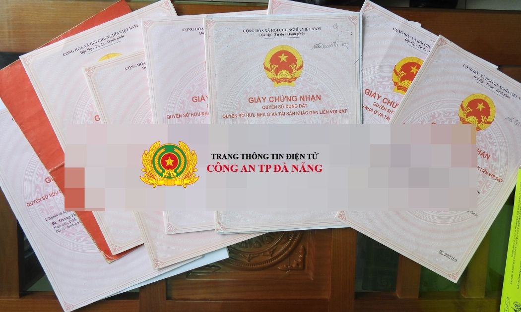 Tang vật bị thu giữ. Ảnh: Công an TP Đà Nẵng.