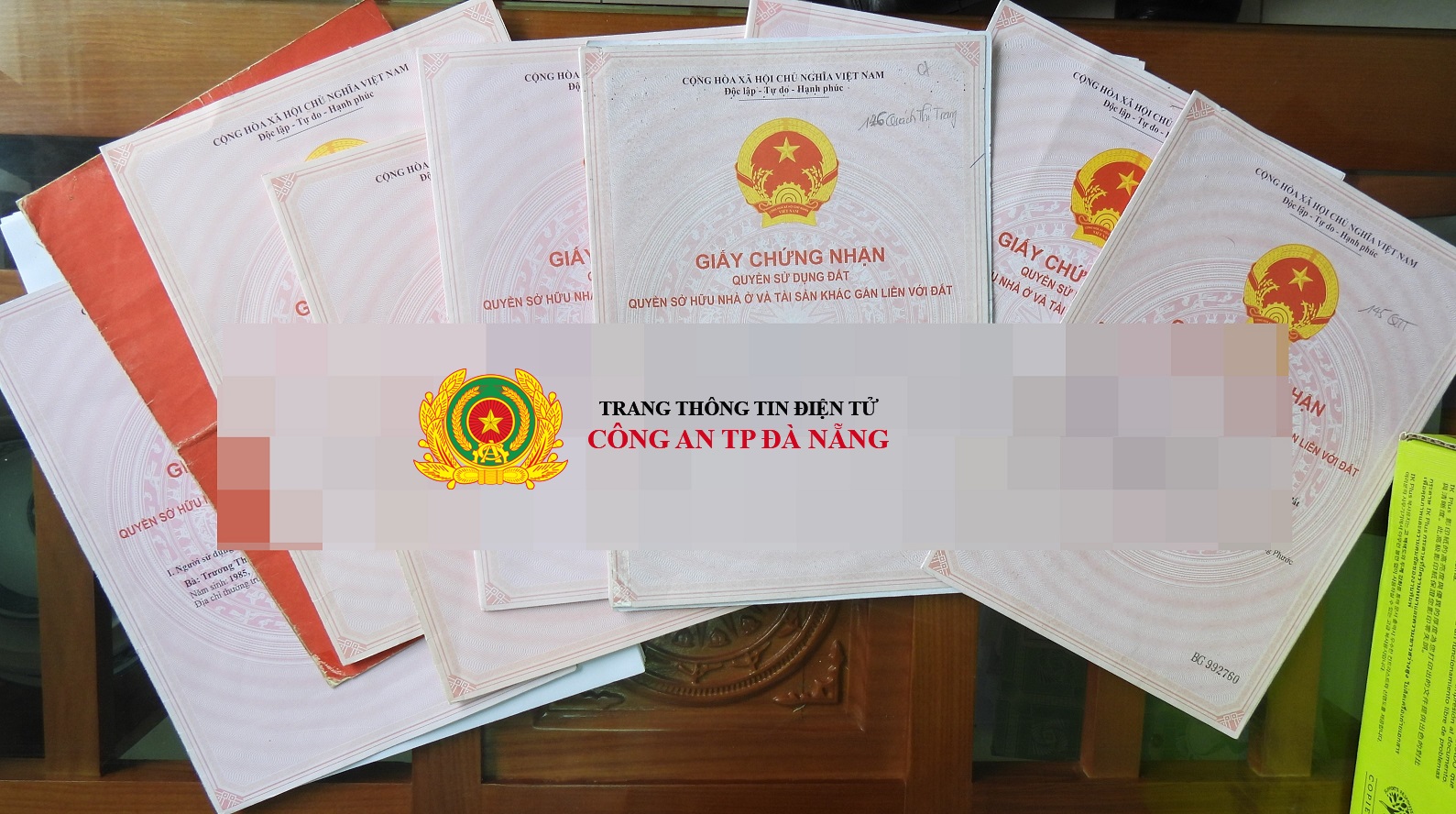 Tang vật bị thu giữ. Ảnh: Công an TP Đà Nẵng.