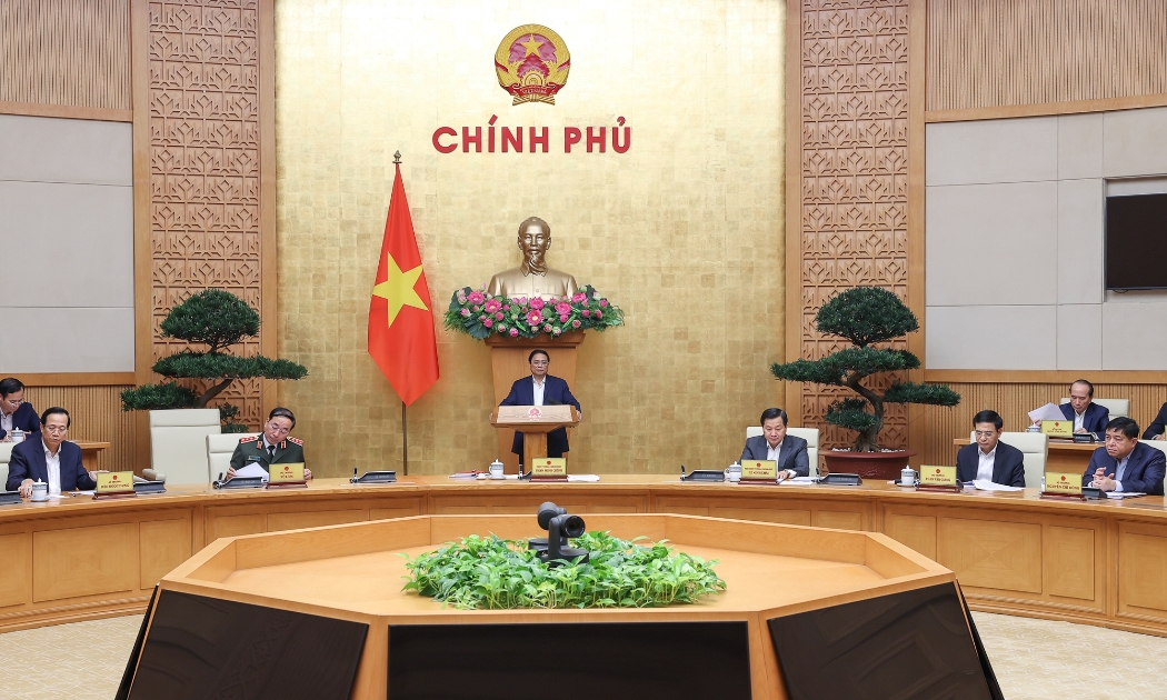 Toàn cảnh phiên họp Chính phủ thường kỳ tháng 2 - Ảnh: VGP