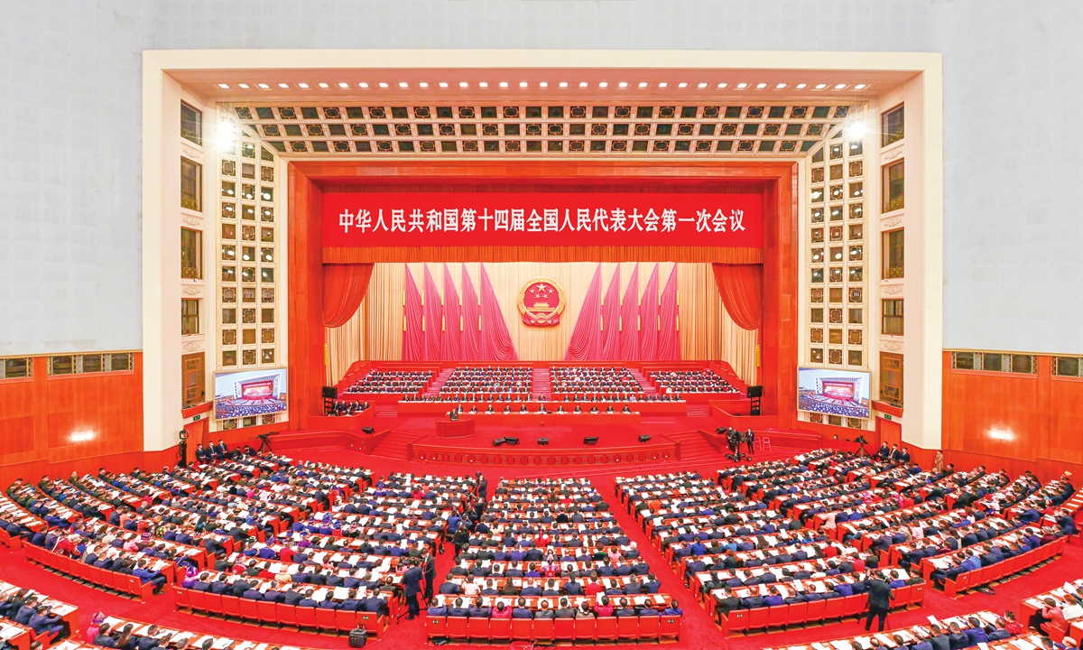 Kỳ họp Quốc hội lần thứ 14 của Trung Quốc dự kéo dài từ ngày 5-13/3 - Ảnh: VCG