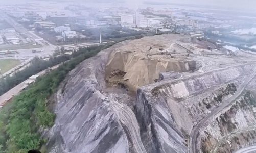 Cấp bách tìm giải pháp xử lý bãi đổ thải khổng lồ của doanh nghiệp phân bón tại Hải Phòng 