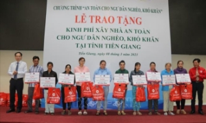Ngư dân nghèo tại Tiền Giang được hỗ trợ kinh phí xây nhà 