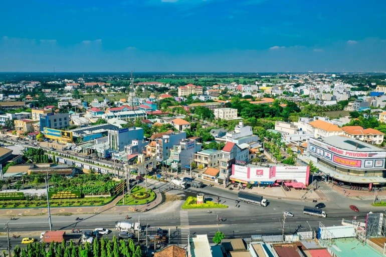 Khu vực huyện Bình Chánh - cửa ngõ kết nối TP.HCM với các tỉnh miền Tây.