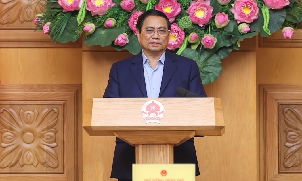 Thủ tướng Phạm Minh Chính phát biểu tại cuộc họp - Ảnh: VGP