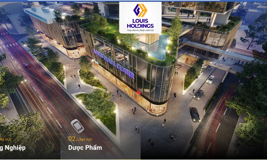 Trang web của Công ty cổ phần Louis Holdings.