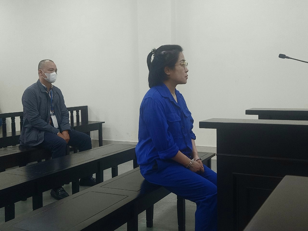 Các bị cáo tại tòa.