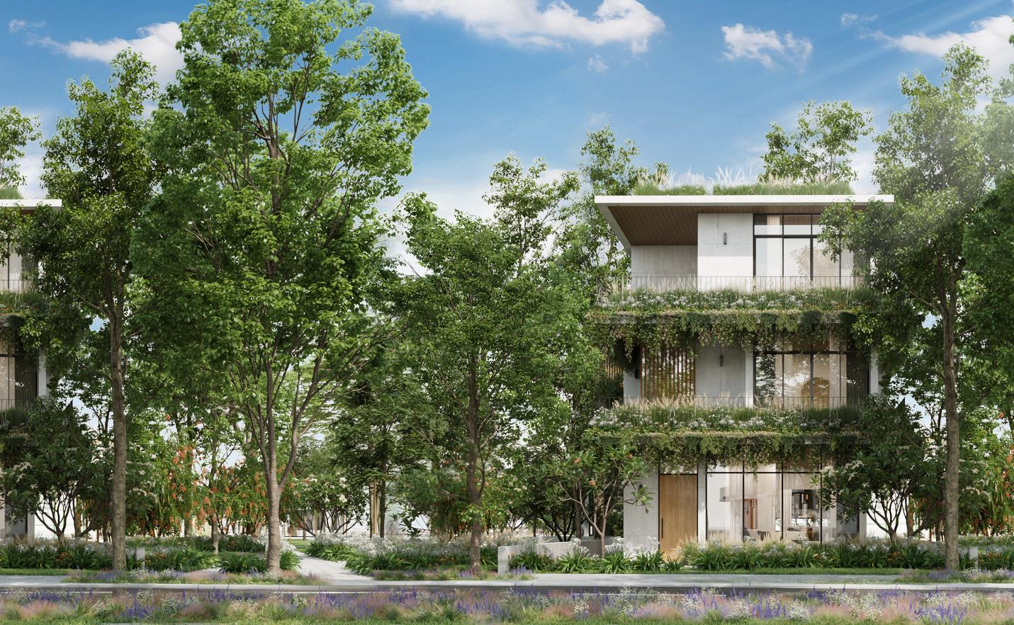 Biệt thự tại ph&acirc;n khu The Garden.