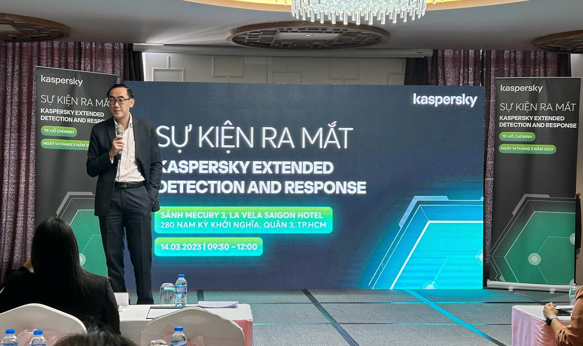 Ông Yeo Siang Tiong, Tổng giám đốc Kaspersky khu vực Đông Nam Á chia sẻ với truyền thông sáng 14/3.